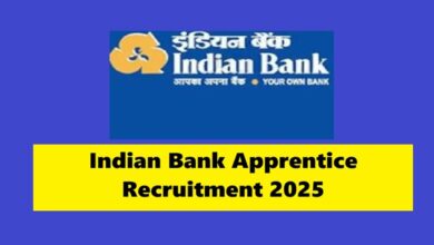 Indian bank apprentice recruitment 2025