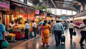 Shop license at railway station