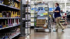 Overnight stock associate role at walmart